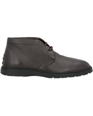 Tod's Dark Ankle Boots Leather - Gray