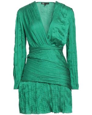 Maje Minikleid aus plissiertem satin - Grün