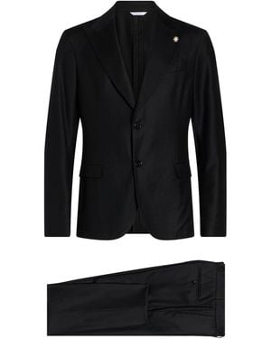 Manuel Ritz Suit Virgin Wool, Elastane - Black