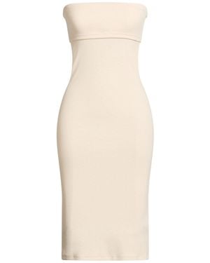 ELEH Cream Midi Dress Polyester, Elastane - Natural
