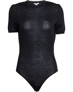Alaïa Bodysuit Wool, Silk, Polyamide, Elastane - Black