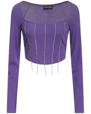 VANESSA SCOTT Sweater Viscose, Polyamide - Purple