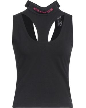 Versace Jeans Couture Top Cotton, Elastane - Black