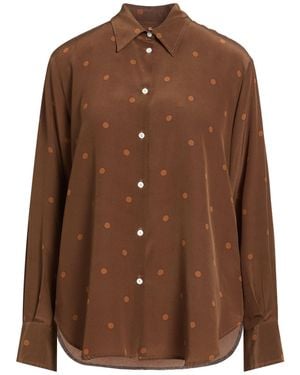 Massimo Alba Shirt Silk - Brown