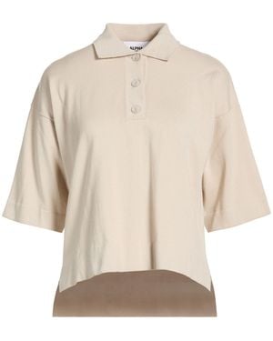 Alpha Studio Polo Shirt Cotton - Natural