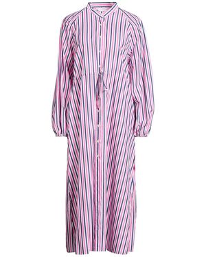 Robert Friedman Midi Dress Cotton - Purple