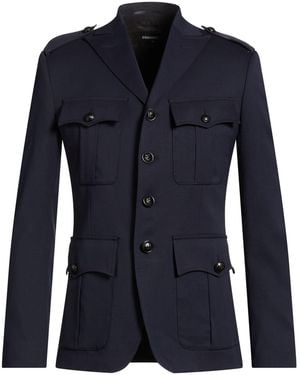 DSquared² Jacket Wool, Elastane - Blue