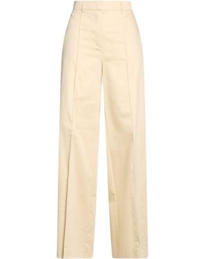 MAX&Co. Trousers Cotton, Elastane - Natural