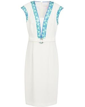 Clips More Vestido Midi - Azul