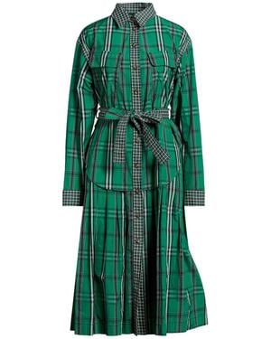 Cedric Charlier Midi Dress Acetate, Silk - Green