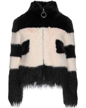 Elisabetta Franchi Shearling- & Kunstfell - Schwarz