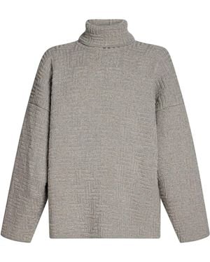 Fear Of God Light Turtleneck Virgin Wool, Nylon - Grey