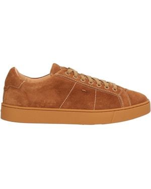 Santoni Trainers Leather - Brown