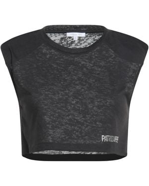 Patrizia Pepe T-Shirt Polyester, Viscose, Glass - Black