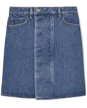 COS Denim Mini Wrap Skirt - Blue