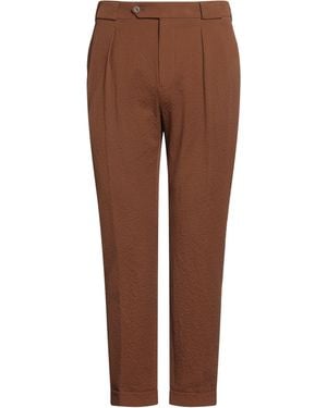Berwich Camel Pants Cotton, Elastane - Brown