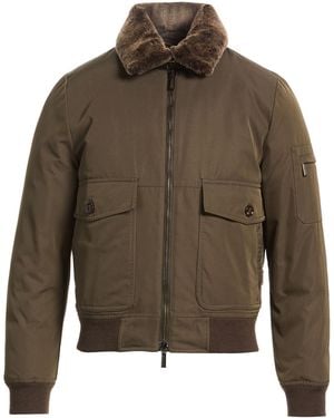 Moorer Military Jacket Polyester, Cotton, Wool, Acrylic, Lycra - Green