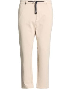 DISTRETTO 12 Pants Cotton, Nylon, Elastane - Natural