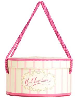 Moschino Couture -- Cream Handbag Leather - Pink