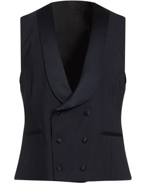 Lardini Midnight Tailored Vest Wool, Elastane - Black