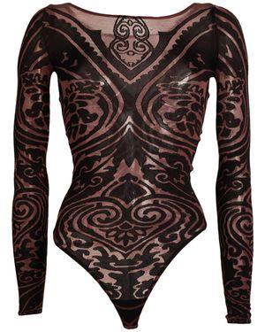 Etro X Wolford Bodysuit Polyamide, Elastane - Brown
