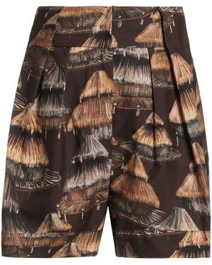 FARM Rio Chocolate Shorts & Bermuda Shorts Tencel, Cotton - Gray