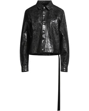 Rick Owens Denim Outerwear - Black