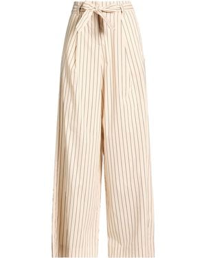 Roberto Collina Pants Cotton, Polyamide, Elastane - Natural