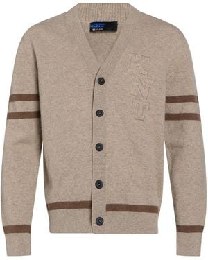 Kiton Knt Cardigan Virgin Wool, Cashmere - Gray