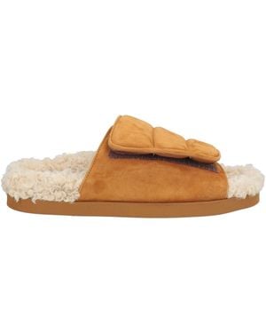 Gia Borghini Camel Sandals Leather - Brown