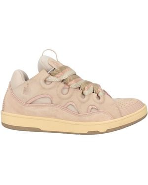 Lanvin Trainers Calfskin, Polyester, Polyamide, Elastane - Natural