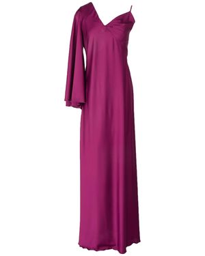 LE_RJTANGE® Maxi Dress Polyester, Elastane - Purple