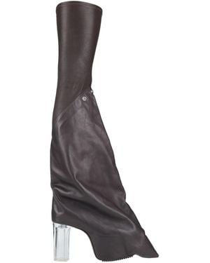 Rick Owens Dark Boot Leather - Grey