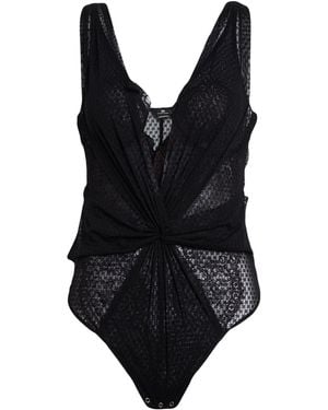 Elisabetta Franchi Bodysuit Polyamide, Elastane - Black