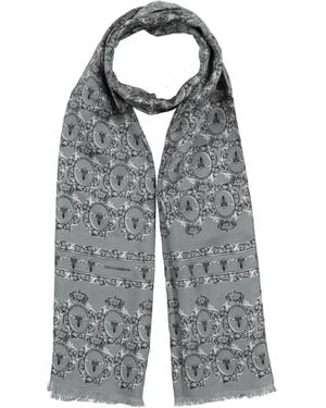 Dolce & Gabbana Scarf Silk - Gray