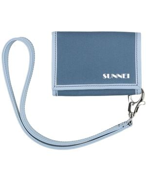 Sunnei Pastel Wallet Polyester, Cotton - Blue