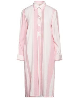 HER SHIRT HER DRESS Midi Dress - Pink