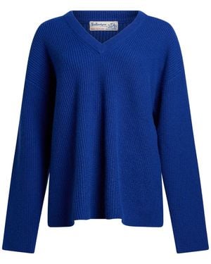 Ballantyne Bright Sweater Cashmere - Blue
