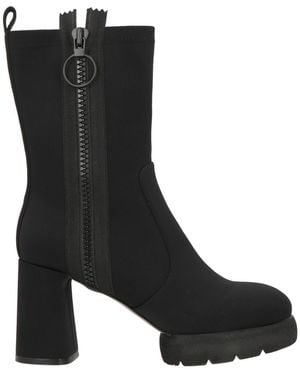 Jeannot Ankle Boots Textile Fibres - Black