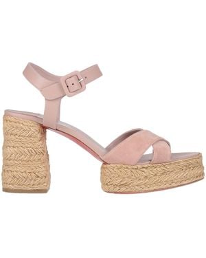 Christian Louboutin Blush Sandals Calfskin - Pink