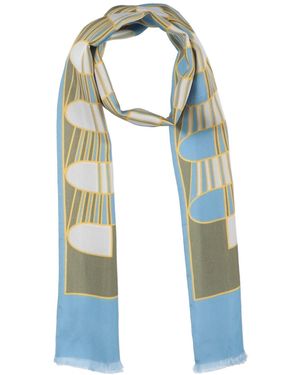 120% Lino Scarves - Blue