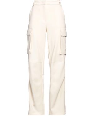 Patrizia Pepe Ivory Pants Polyester, Viscose, Elastane - White