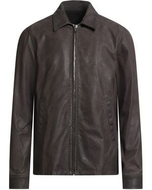 Rick Owens Dark Jacket Calfskin - Black