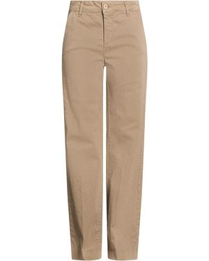 GRIFFAI Khaki Pants Cotton, Elastane - Natural