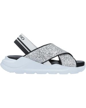 ERMANNO FIRENZE Sandals Textile Fibres, Elastic Fibres - Metallic