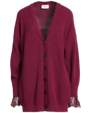 ViCOLO Cardigan Viscose, Polyamide, Wool, Cashmere - Purple