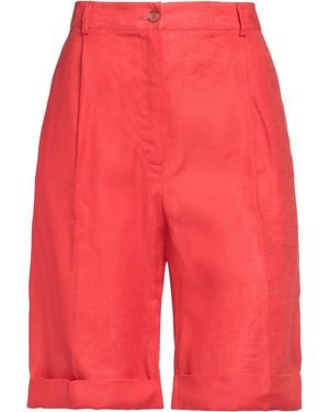 Kiton Shorts & Bermuda Shorts Linen - Red