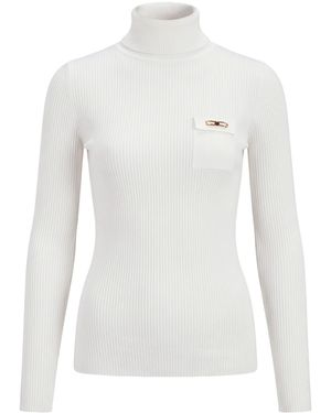 Elisabetta Franchi Turtlenecks - White