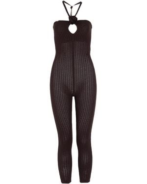Elisabetta Franchi Jumpsuit Viscose, Polyester - Purple