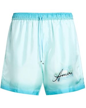 Amiri Shorts & Bermuda Shorts Silk - Blue